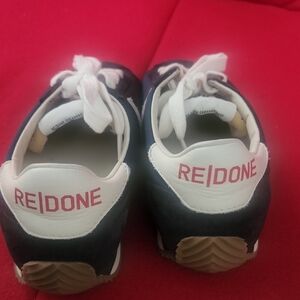 RE/DONE  Navy and White Sneakers